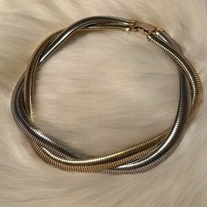 Vintage Mixed Metal Chunky Necklace